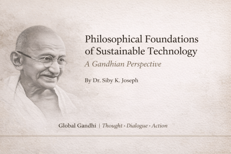 Philosophical Foundations of Sustainable Technology: A Gandhian Perspective