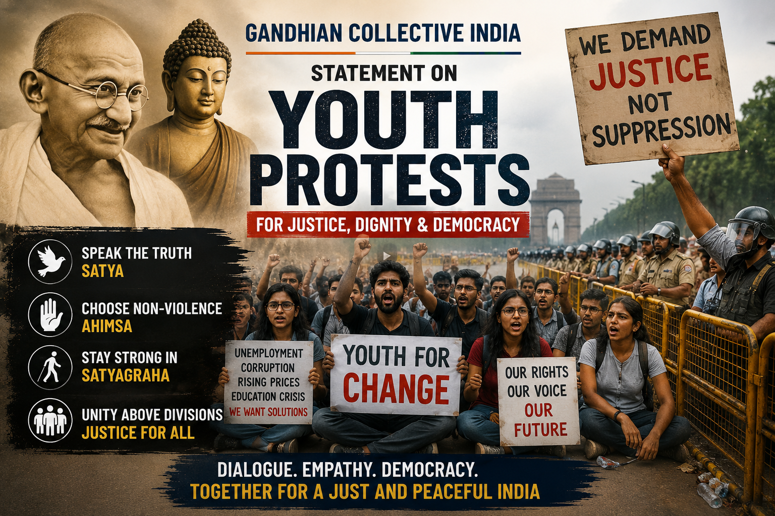Statement issued by the National Committee of Gandhian Collective India