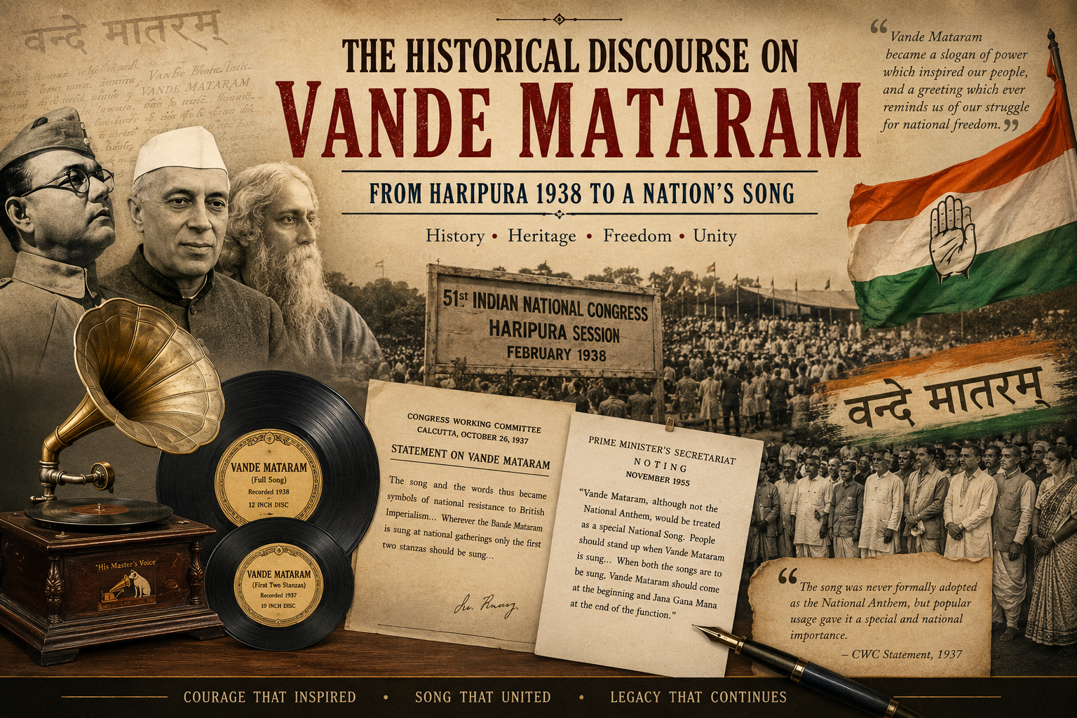 Bose, Nehru, and Tagore: The Historical Discourse on Vande Mataram